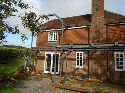 Modern extension - before